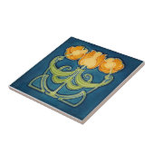 AN081 Art Nouveau Reproduction Antiek Tile Tegeltje (Zijkant)