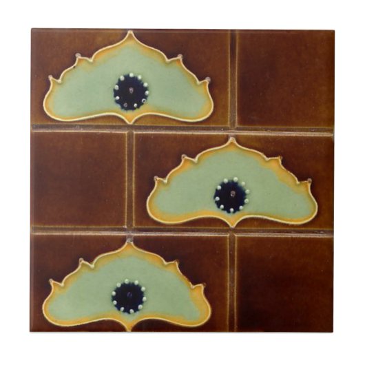 AN083 Art Nouveau Reproduction Antiek Tile Tegeltje (Voorkant)