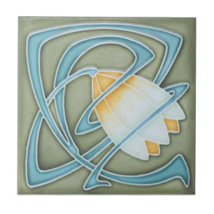 AN084 Art Nouveau Reproduction Antiek Tile Tegeltje