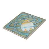 AN084 Art Nouveau Reproduction Antiek Tile Tegeltje (Zijkant)