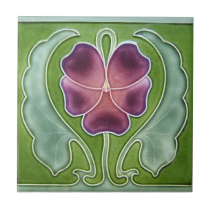 AN085 Art Nouveau Reproduction Antiek Tile Tegeltje