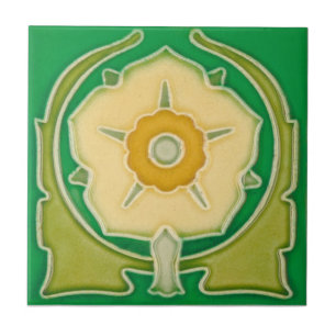 AN088 Art Nouveau Reproduction Antiek Tile Tegeltje