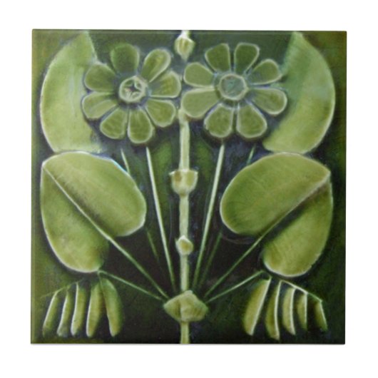 AN089 Art Nouveau Reproduction Antiek Tile Tegeltje (Voorkant)