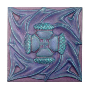AN094 Art Nouveau Reproduction Antiek Tile Tegeltje