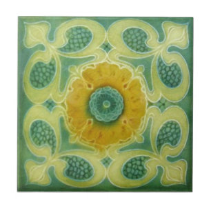 AN095 Art Nouveau Reproduction Antiek Tile Tegeltje