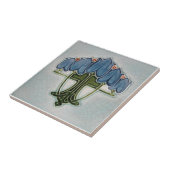 AN097 Art Nouveau Reproduction Antiek Tile Tegeltje (Zijkant)