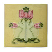 AN100 Art Nouveau Reproduction Antiek Tile Tegeltje (Voorkant)