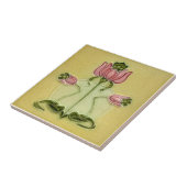 AN100 Art Nouveau Reproduction Antiek Tile Tegeltje (Zijkant)