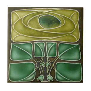 AN103 Art Nouveau Reproduction Antiek Tile Tegeltje