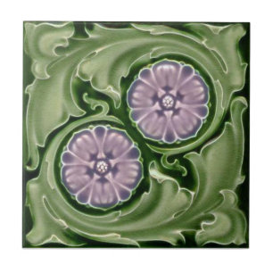 AN109 Art Nouveau Reproduction Antiek Tile Tegeltje