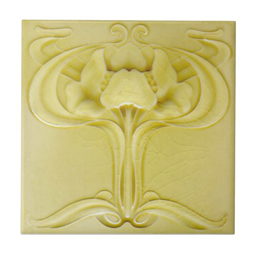 AN112 Art Nouveau Reproduction Antiek Tile Tegeltje (Voorkant)