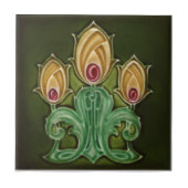 AN115 Art Nouveau Reproduction Antiek Tile Tegeltje (Voorkant)