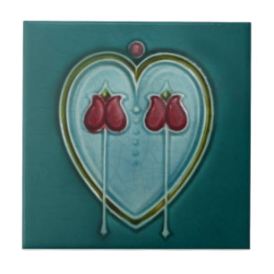AN116 Art Nouveau Reproduction Antiek Tile Tegeltje