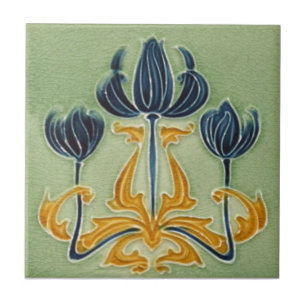 AN118 Art Nouveau Reproduction Antiek Tile Tegeltje