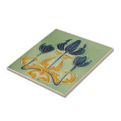 AN118 Art Nouveau Reproduction Antiek Tile Tegeltje (Zijkant)