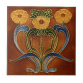 AN119 Art Nouveau Reproduction Antiek Tile Tegeltje (Voorkant)