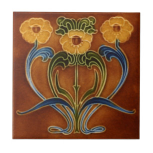 AN119 Art Nouveau Reproduction Antiek Tile Tegeltje