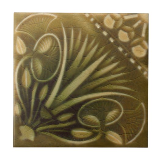 AN120 Art Nouveau Reproduction Antiek Tile Tegeltje (Voorkant)