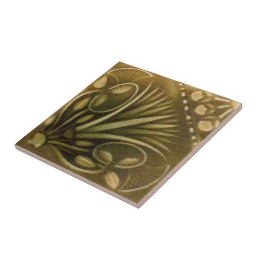 AN120 Art Nouveau Reproduction Antiek Tile Tegeltje (Zijkant)