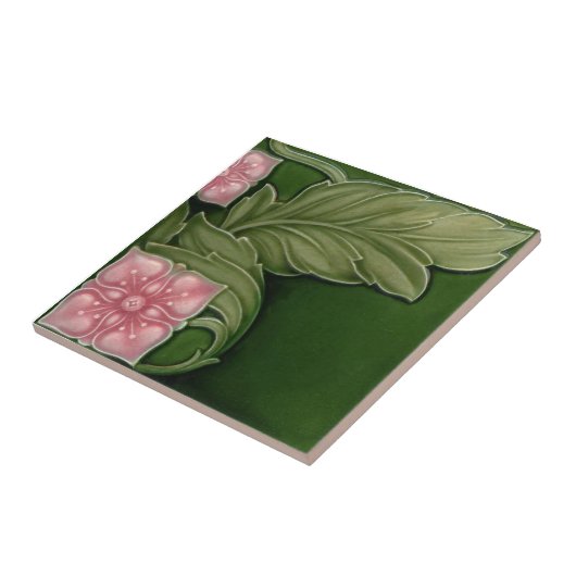 AN133 Art Nouveau Reproduction Antiek Tile Tegeltje (Zijkant)