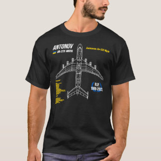 AN-225 Antonov Mriya Cargo Plane RIP Poster Classi T-shirt