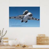 An-225 Mriya & Buran in de lucht Poster (Keuken)