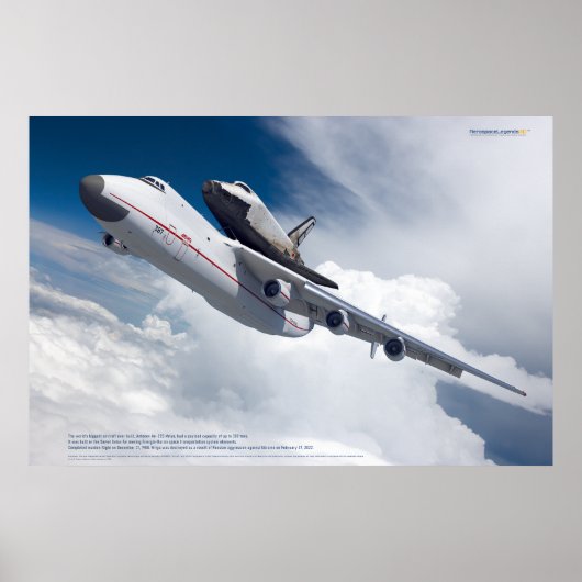 An-225 Mriya & Buran: Ruimtelegendes Poster (Voorkant)