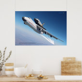 An-225 Mriya & Buran: Ruimtelegendes Poster (Keuken)