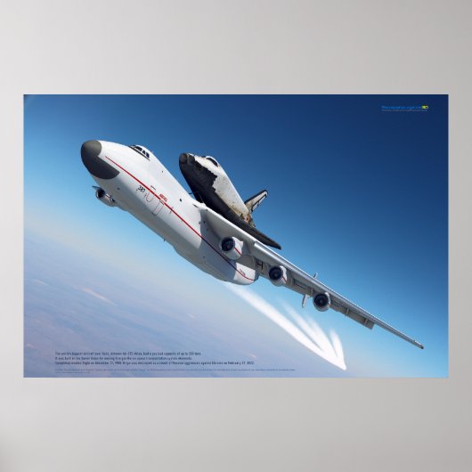 An-225 Mriya & Buran: Ruimtelegendes Poster (Voorkant)