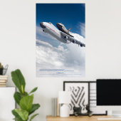 An-225 Mriya en Buran Shuttle Vlucht Poster (Thuiskantoor)