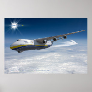 An-225 Mriya: Grootste vliegtuig ter wereld 3D pos Poster