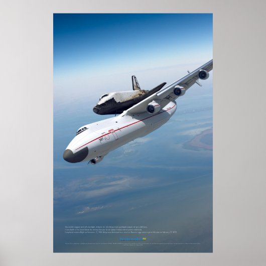 An-225 Mriya: Hemelreus en Buran Poster (Voorkant)