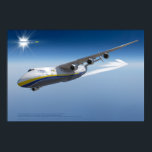An-225 Mriya: Legend of the Skies 3D Poster<br><div class="desc">Experience the majesty of the world’s largest aircraft like never before. This premium poster features a high-precision 3D reconstruction of the legendary Antonov An-225 Mriya. Unlike a standard photograph, this artwork is the result of hundreds of hours of meticulous digital engineering. Every rivet, panel line, and engine detail has been...</div>
