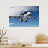 An-225 Mriya Vliegtuig met Buran Spaceshuttle Poster (Keuken)