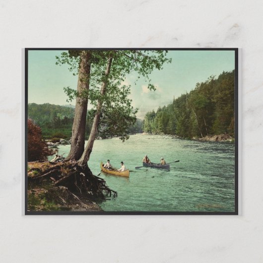 An Adirondack mountainstream klassiek Photochrom Briefkaart (Voorkant)