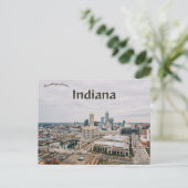 An Aerial View of Downtown Indianapolis Indiana Briefkaart (Staand voorkant)