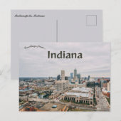 An Aerial View of Downtown Indianapolis Indiana Briefkaart (Voorkant / Achterkant)
