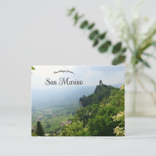 An Aerial View of San Marino Briefkaart (Staand voorkant)