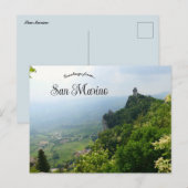 An Aerial View of San Marino Briefkaart (Voorkant / Achterkant)