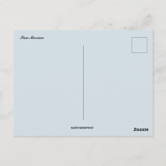 An Aerial View of San Marino Briefkaart (Achterkant)