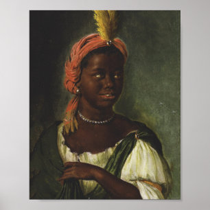 An African Woman - Willem van Mieris Poster