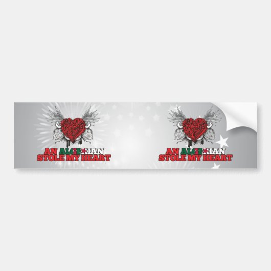 An Algeran Stole my Heart Bumpersticker (Voorkant)
