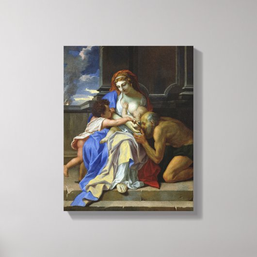 An Allegory of Charity, c.1642-48 Canvas Afdruk (Voorkant)