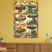 An Almanach of Airships Canvas Afdruk (Insitu (Woonkamer))