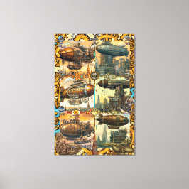 An Almanach of Airships Canvas Afdruk