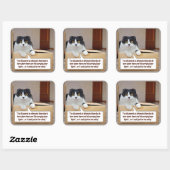 An alternate dimension vierkante sticker (Vel)