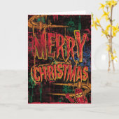 An alternative christmas card kaart (Gele Bloem)