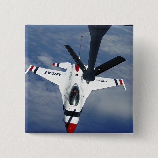 An Altus KC-135 Stratotanker Vierkante Button 5,1 Cm (Voorkant)