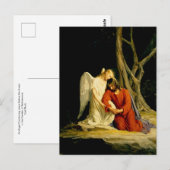 An Angel Comfort Jesus door Carl Bloch Briefkaart (Voorkant / Achterkant)