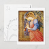 An Angel die een Flageolet speelt - Edward Burne-J Briefkaart (Voorkant / Achterkant)